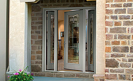 entry door with vented sidelites in maryland